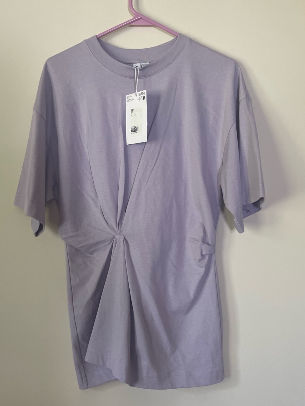 & other stories Lavender Twist-Front Tee